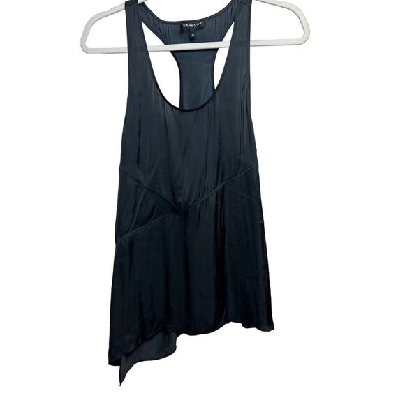 Carbon38 Black Asymmetrical Racerback Tank Sz. M - Picture 1 of 7